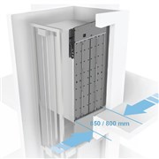 Kabinové dveře Prime 850/800mm EN81-20/50 s elektronickou blokací